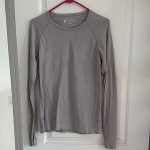 Figs Heather Gray Long Sleeve Shirt
